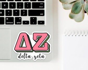 DZ Centennial - Bulk Order - 1200 stickers, 3 designs, 400 per design - ΔZ Delta Zeta Sorority Sticker