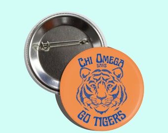 Sorority Says Go Team | Tigers / Go Tigers | Gameday Buttons | Football Buttons | Sorority Buttons | Gameday Pins | Custom Buttons | Pins