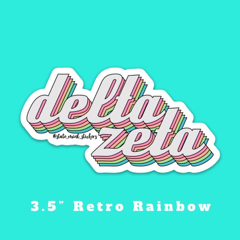 Delta Zeta Sorority Stickers Bulk Order PERFECT for BID DAY Etsy