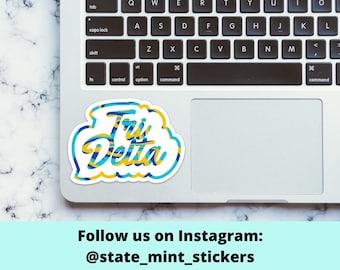 Delta Delta Delta Tri Delta Sorority Greek Sticker | Official Licensed Product  | 3.5" Wide