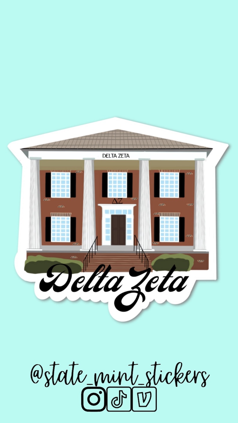 Delta Zeta Sorority House UGA University of Milledge Etsy