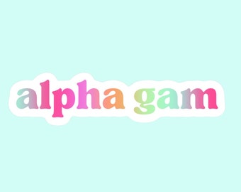 Alpha Gamma Delta Sorority Sticker