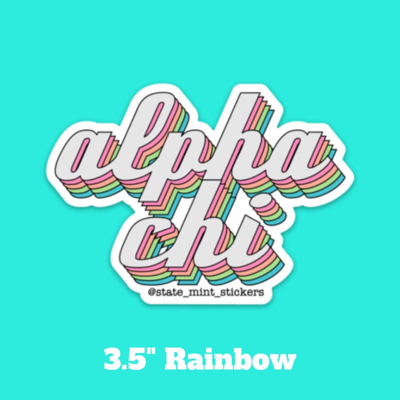 Alpha Chi Omega Sorority Stickers Bulk Order PERFECT for BID Etsy