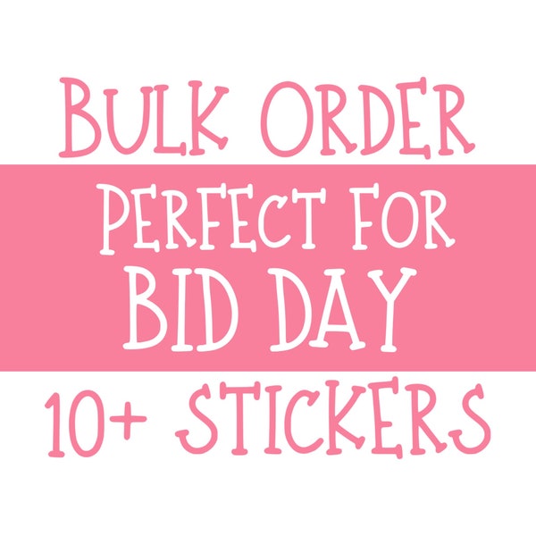 Alpha Chi Omega Sorority Stickers Bulk Order | PERFECT for BID DAY! Group / Bulk / Chapter Wide Sticker Order