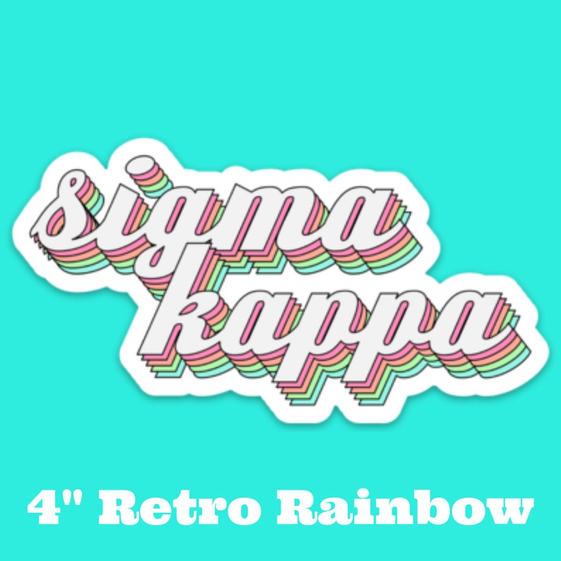 Sigma Kappa Sorority Stickers Bulk Order PERFECT for BID Etsy