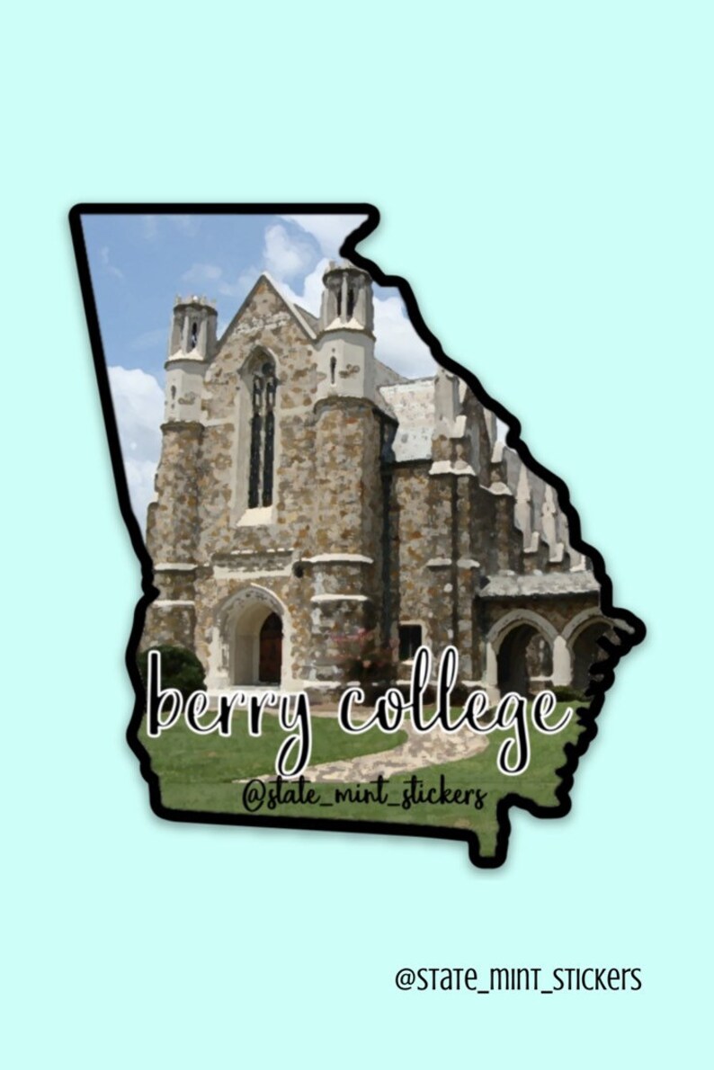 Berry College Painting / Sticker / Decal Custom Etsy