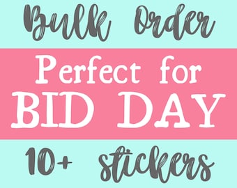 Delta Gamma Sorority Stickers Bulk Order | PERFECT for BID DAY! Group / Bulk / Chapter Wide Sticker Order