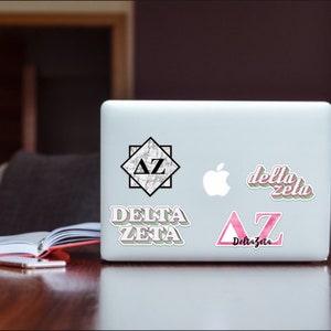 Delta Zeta Watercolor Letters Sticker image 3