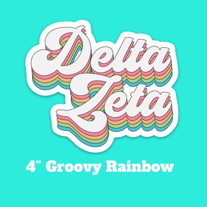 Delta Zeta Sorority Stickers Bulk Order PERFECT for BID DAY | Etsy