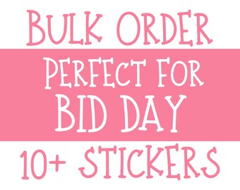 Delta Phi Epsilon Sorority Stickers Bulk Order | PERFECT for BID DAY! Group / Bulk / Chapter Wide Sticker Order