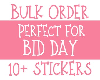 Alpha Gamma Delta Sorority Stickers Bulk Order | PERFECT for BID DAY! Group / Bulk / Chapter Wide Sticker Order