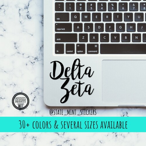Delta Zeta Sorority Vinyl Transfer Decal / Sticker Etsy