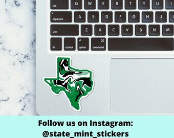 Green and Black UNT Sticker / Decal | For Graduate / Alumni / Student | For Car, Laptop, Cooler, Flask, Water Bottle / Graduation / Grad