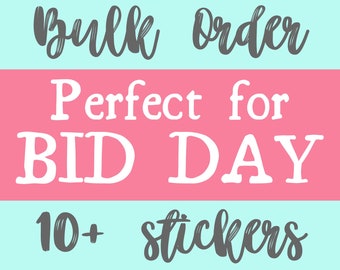 Alpha Xi Delta Sorority Stickers Bulk Order | PERFECT for BID DAY! Group / Bulk / Chapter Wide Sticker Order