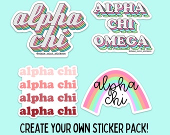 Alpha Chi Omega Sorority Sticker Pack | Alpha Chi Omega Stickers