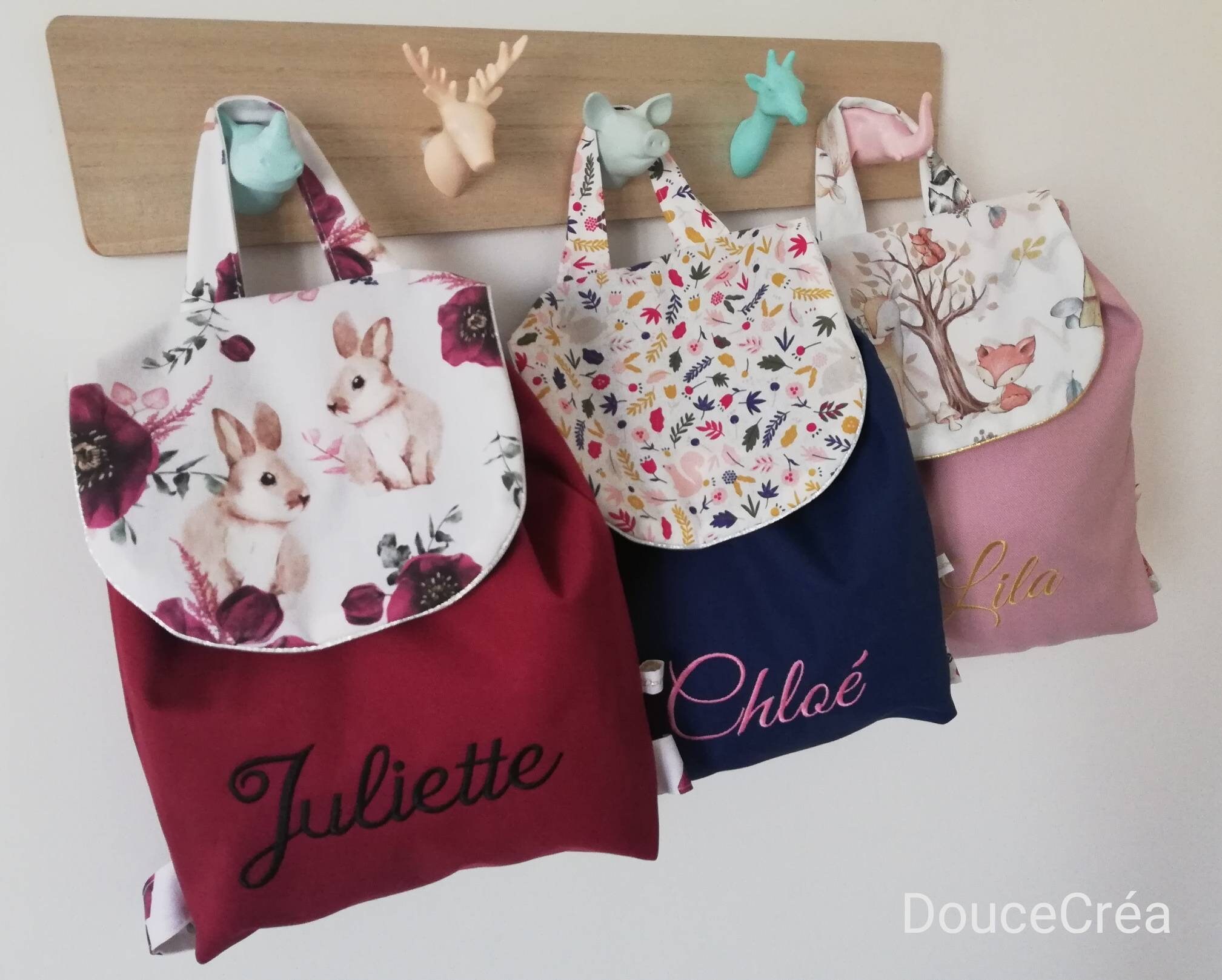 Sac à dos personnalisé pour la crèche et l'école ⋆ Jane Emilie - Créatrice  & Blogueuse Couture