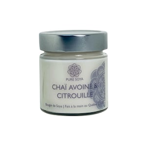 Oatmeal & Pumpkin Chai Scented Soy Wax Candle
