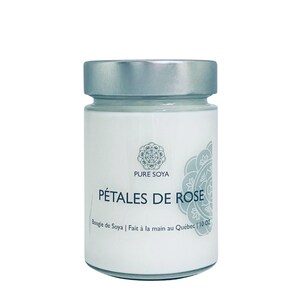 Rose Petals Scented Soy Wax Candle