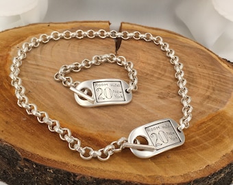 chunky silver chain necklace, curve chain necklace, silver bold chain necklace, statement chain necklace,  style, big link chain