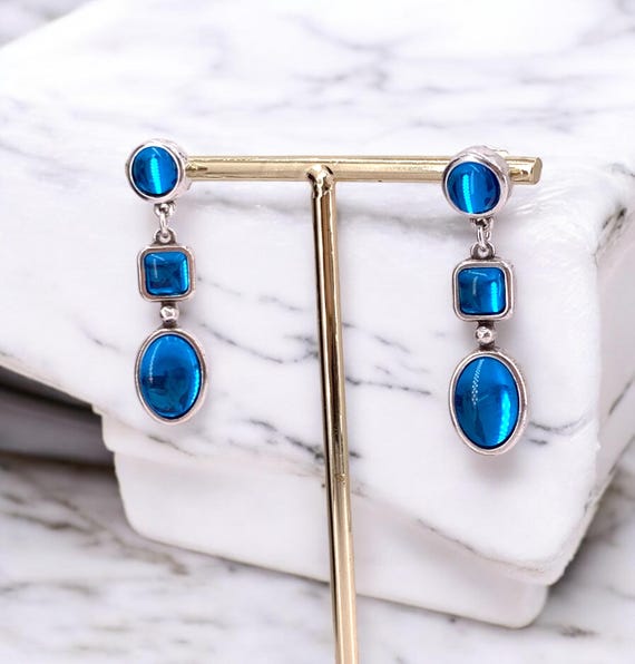 Boucles d'Oreilles en Verre Coloré et Strass Extravagantes – FR