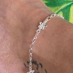 bohemian silver delicate balls chain ankle bracelet, dainty 925 sterling silver anklet, delicate silver anklet, sparkly anklet, gift for her
