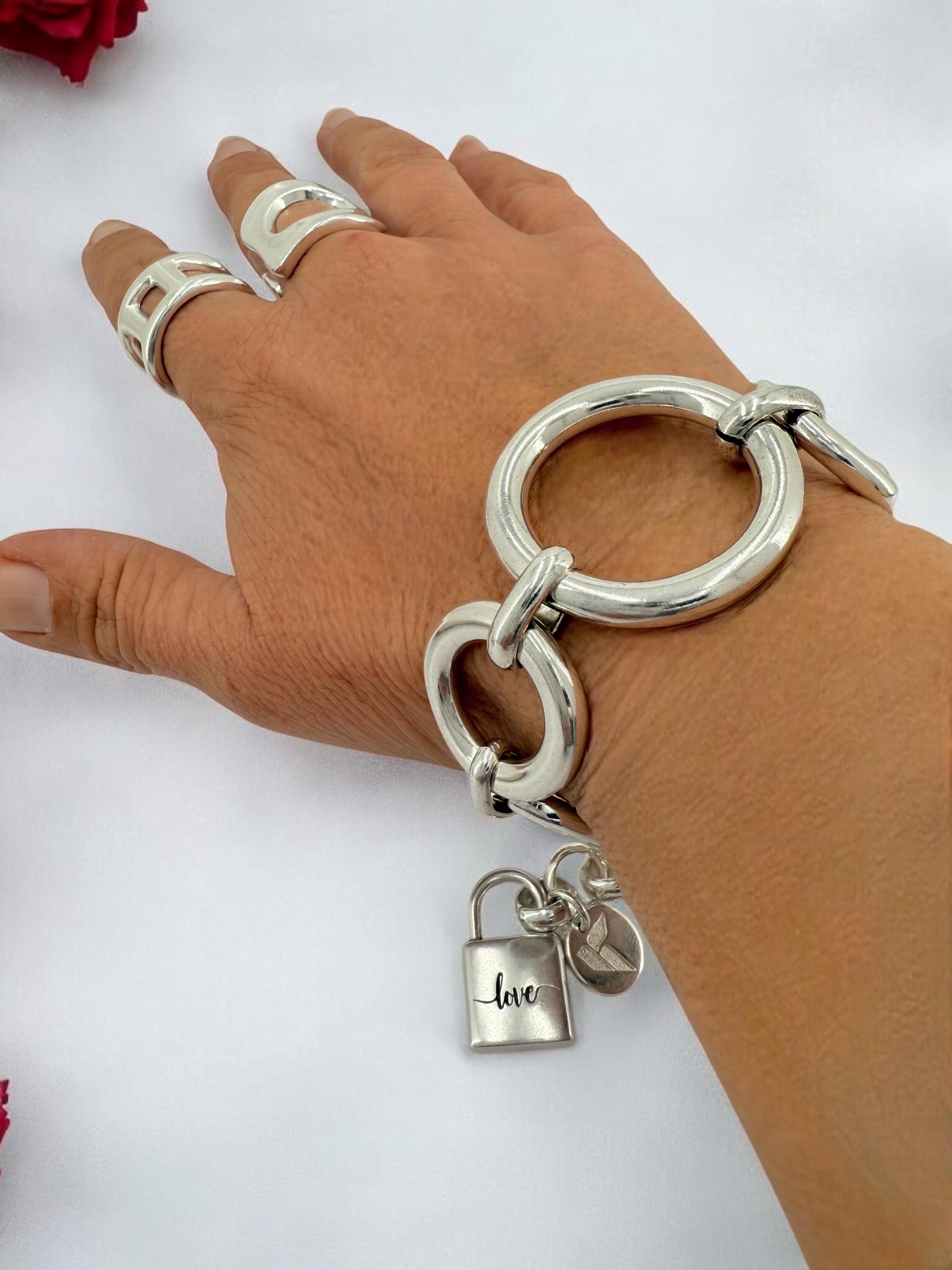 Braccialetti a catena a maglie in acciaio inossidabile placcato