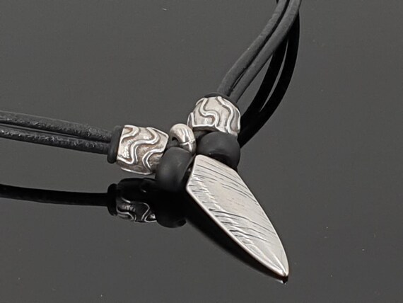 Leather necklace for men surfers necklace masculine and virile necklace hippie necklace man necklace gift for boyfriend masculine Etsy