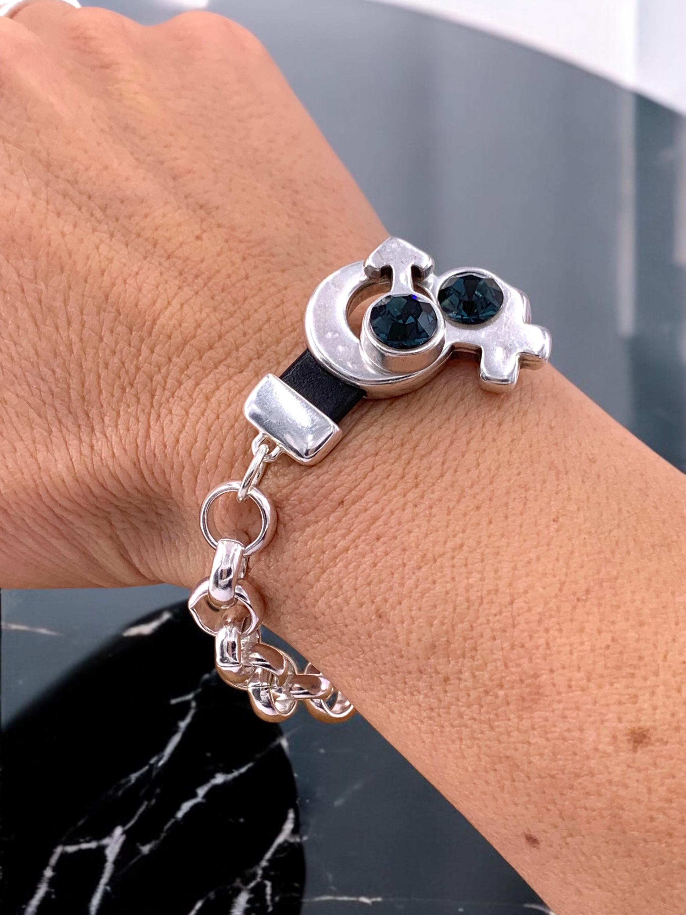 ブレスレット Coil Toggle Chain Bracelet #8902 DY Mercer® Toggle Chain Bracelet Sterling Silver with
