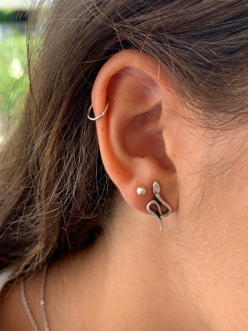 serpent earrings Uno de 50 Style animal jewelry Snake earrings animal earrings silver snake earrings