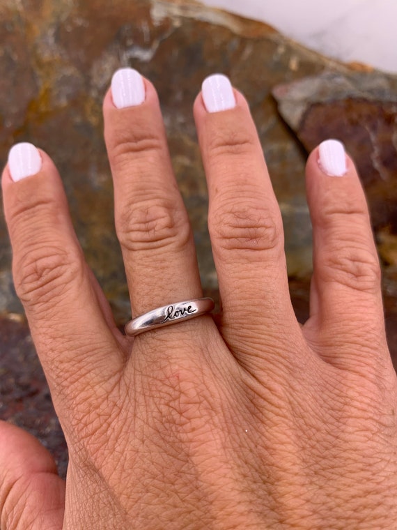 Boho love best sale rings