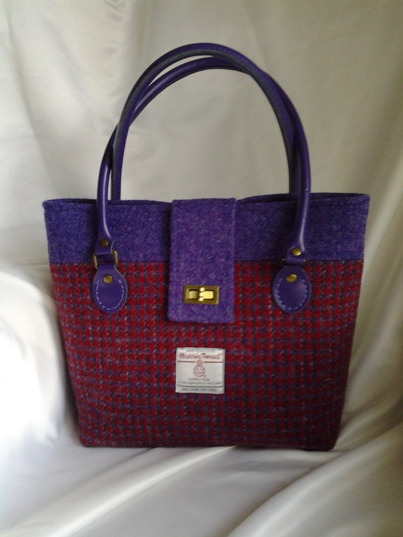 harris tweed small tote bag