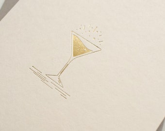Minimalistic Congratulations Cocktail Card for Birthday