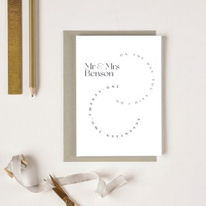 Carte personnalisée pour mariage, carte d'anniversaire de mariage, carte de M. et Mme, carte Vous avez dit que je le faisais, carte de mariage gay