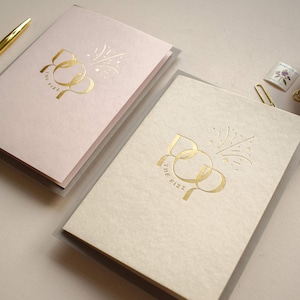 Carte de félicitations ou carte d'anniversaire feuille d'or Pop The Fizz pour elle