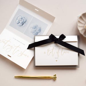 Personalised IVF Embryo Photo Card, Fertility Journey Keepsake, Embryo Transfer Gift, IVF Announcement for Family & Friends