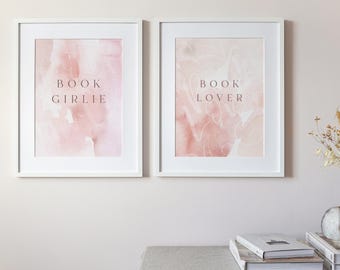 Book Lover Print, Book Girlie Print, Book Prints For Her