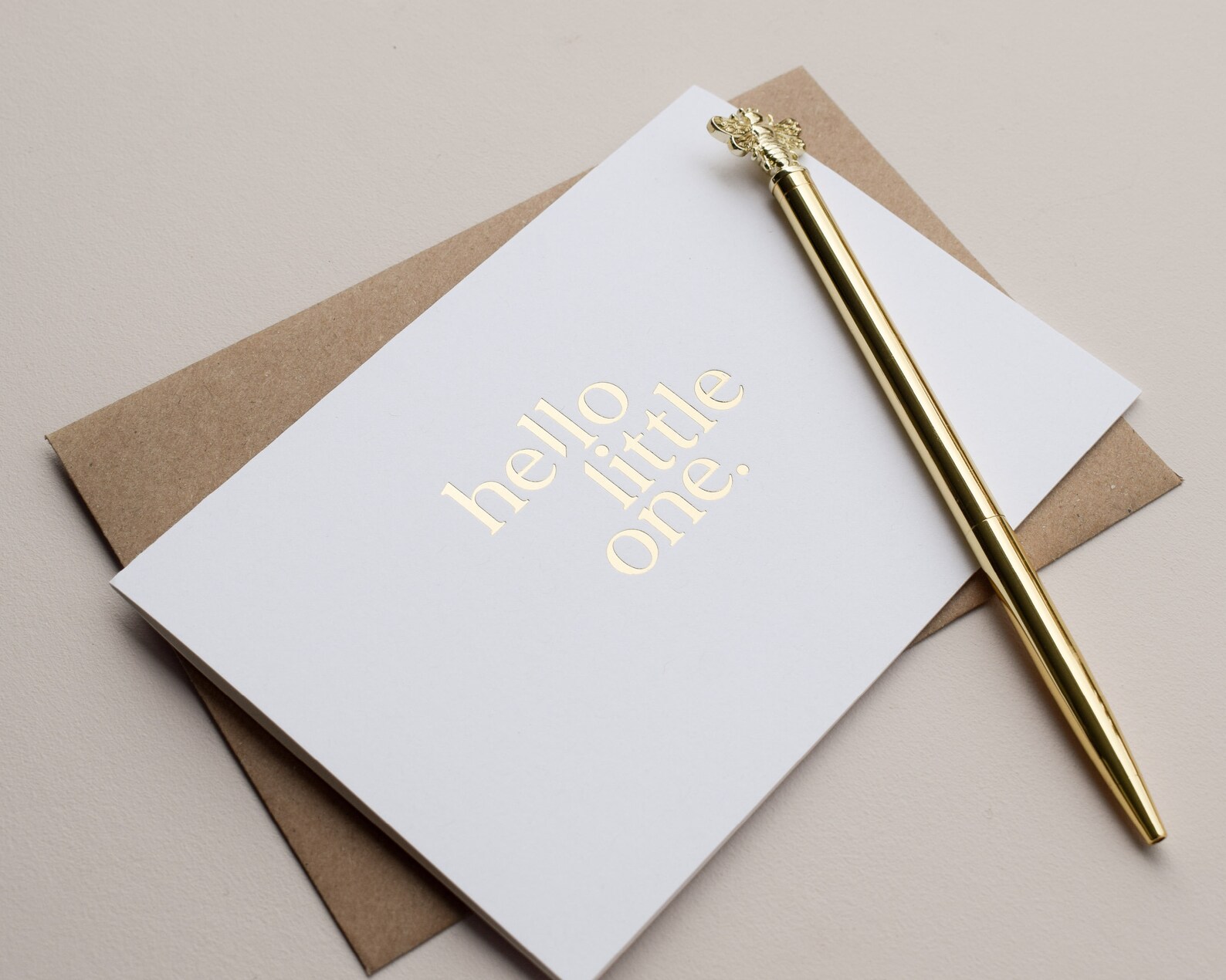 Neue Baby Karte Hello Little One Karte Hot Foil Karte Neue | Etsy