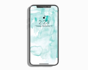 Mint Grun Iphone Hintergrund Abstrakte Tapete Mint Grun Etsy