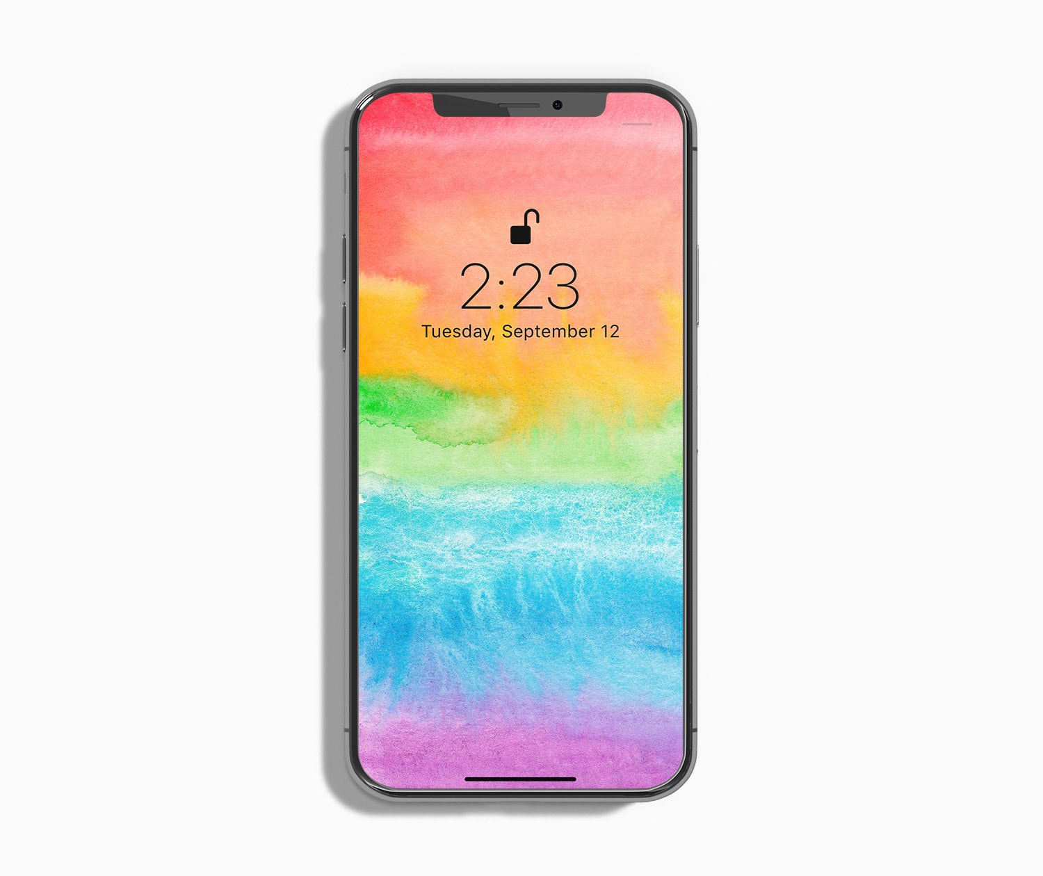 Regenbogen Iphone Tapete Lgbt Telefon Sperrbildschirm Bunte Etsy