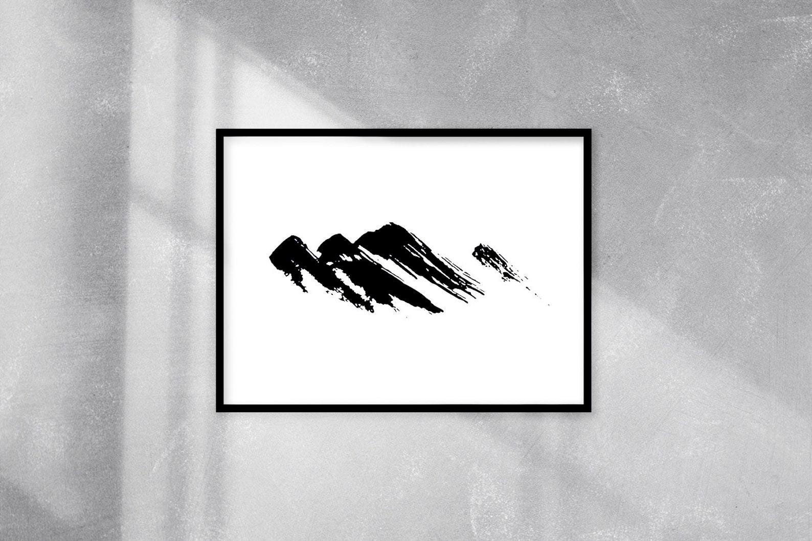 Abstract Mountain Wall Art Mountain Print Printable Wall Art Etsy