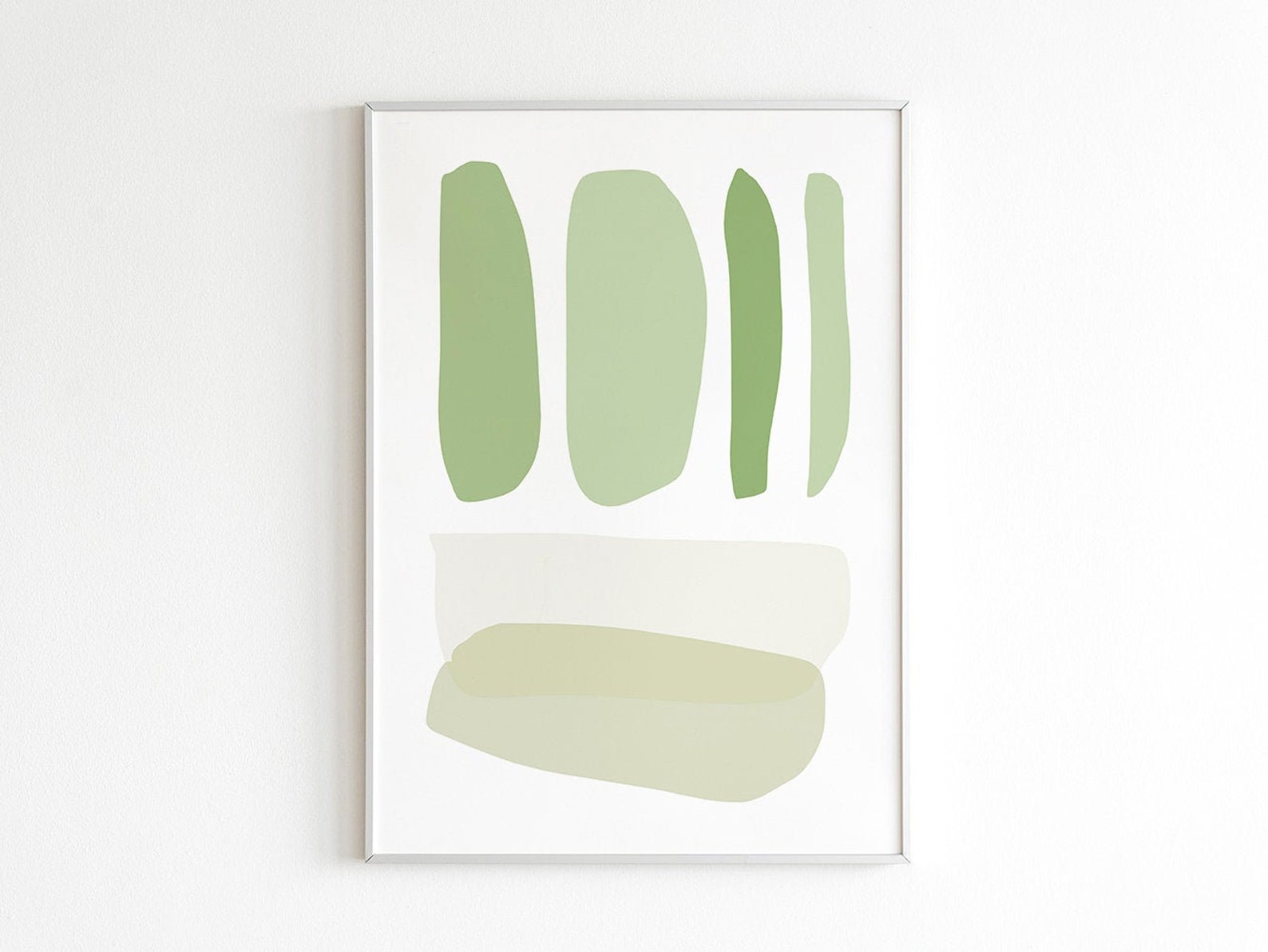 Olive Green Wall Art Abstract Printable Art Sage Green Etsy