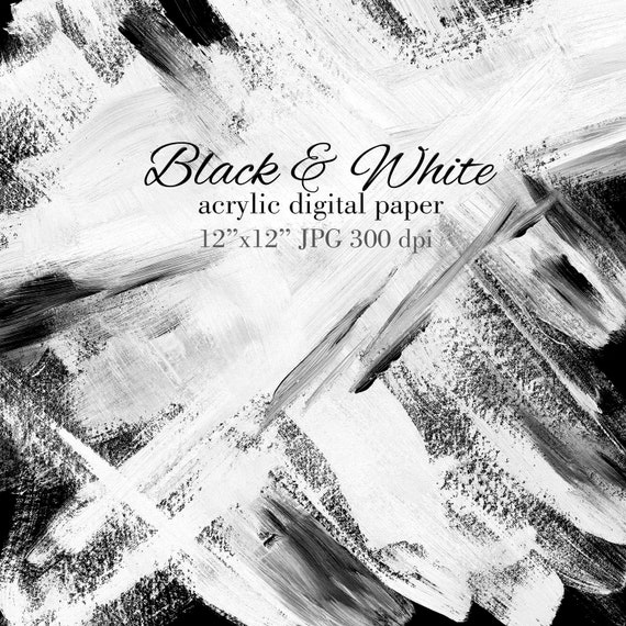 Black White Background Digital Paper Halloween Party Etsy