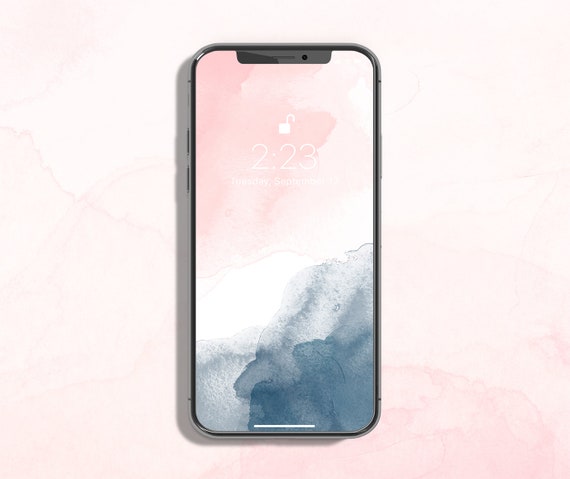 Blush Pink Navy Blue Iphone Background Watercolor Phone Lock Etsy Blush Pink Navy Blue Iphone Background Watercolor Phone Lock Etsy