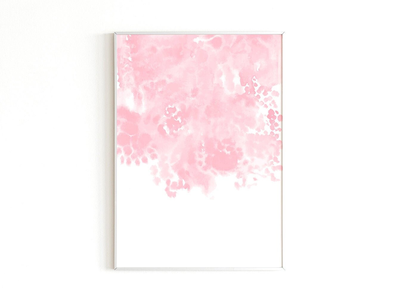 Large blush pink wall art Printable wall art Downloadable Etsy