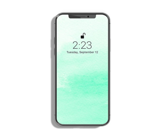 Mint Green Iphone Background Abstract Wallpaper Mint Green Etsy