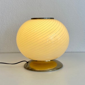 70s table lamp made of Murano glass.