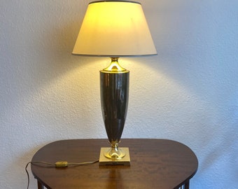 50s table lamp made of brass.