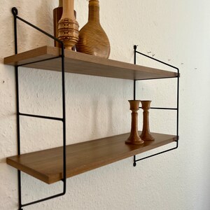 60s wall shelf in string design. image 3