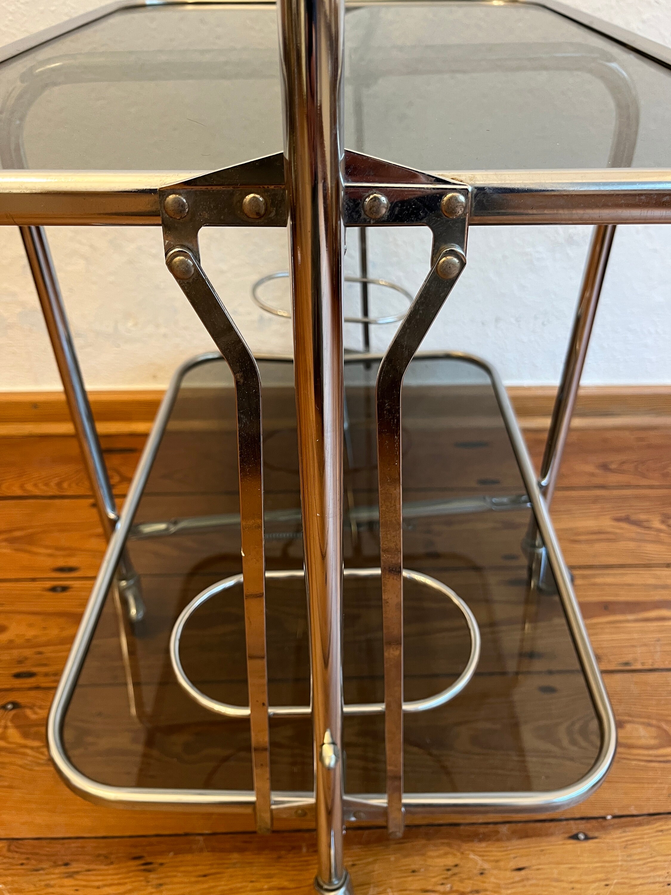 Variett Desserte Chariot de Thé Table D'Appoint BAR Chrome
