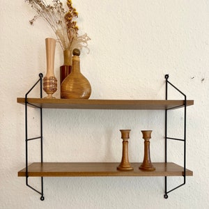 60s wall shelf in string design. image 2